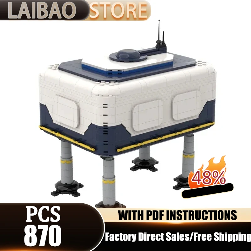 モックビルディングブリック ザ・ムーンプール サブナウティカ ﻿   テクノロジー モジュール式宇宙基地 モデルブロック ギフト クリスマス おもちゃ DIY セット 組み立て