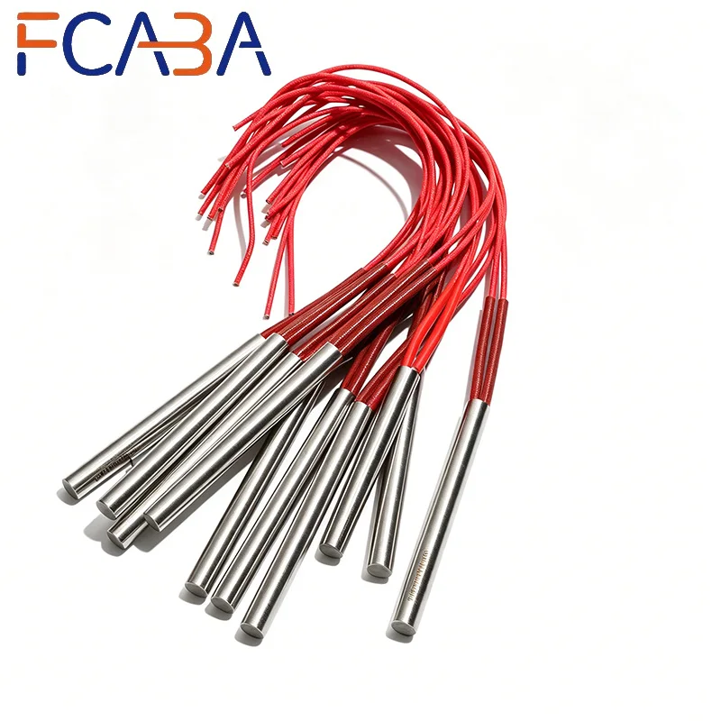 10PCS 12.5mm 90~200mm 201SUS High Temperature Resistant Single End Cartridge Heaters 110V/220V/380V Electric Heating 280W~600W