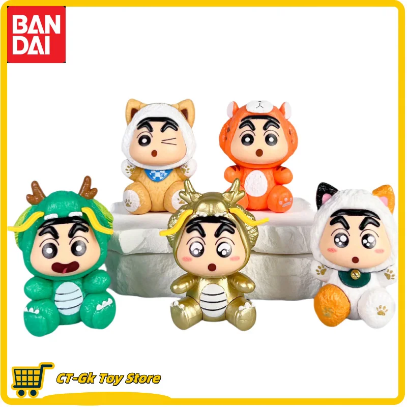 

7cm Anime Crayon Shin-Chan Action Figures Model Gk The Year Of The Dragon Chinesezodia Cute Doll Model Gift Ornaments