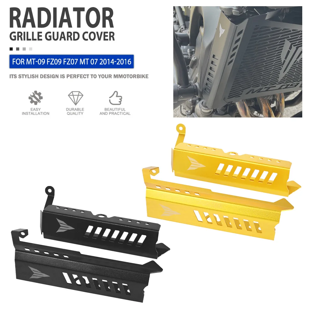 

Radiator Guard For YAMAHA MT-07 FZ-07 MT-09 FZ-09 FZ09 FZ07 MT 07 MT09 2014 2015 2016 Motorcycle Radiator Grille Cover Protector