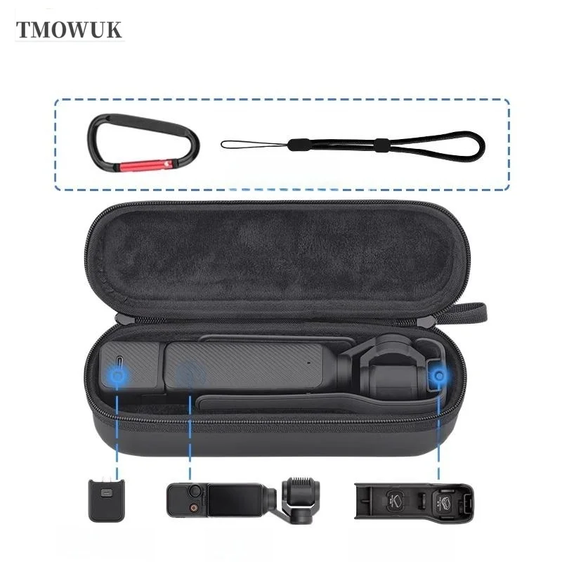 

For DJI Osmo Pocket 3 Portable Handbag PU Anti-scratch Protective Box For Pocket 3 Camera Storage Accessories Storage Bag
