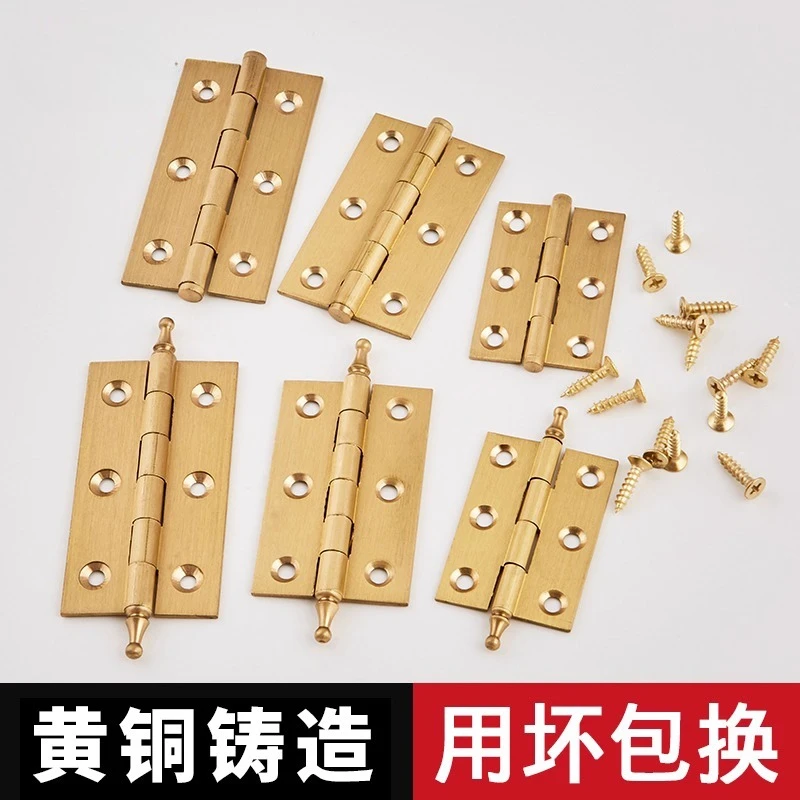 

HOT 1PCS Solid Brass Furniture Hinges 2Inch/2.5Inch/3Inch Invisible Door Hinges Cupboard Wardrobe Closet Cabinet Door Hinges