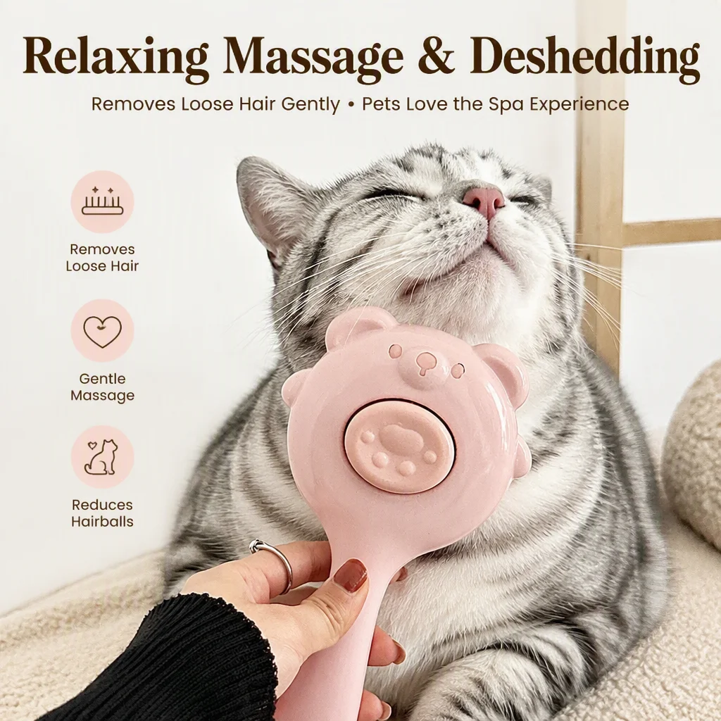 Spazzola autopulente per gatti - Slicker Brush Self Cleaning Pet Grooming recensione e prezzo