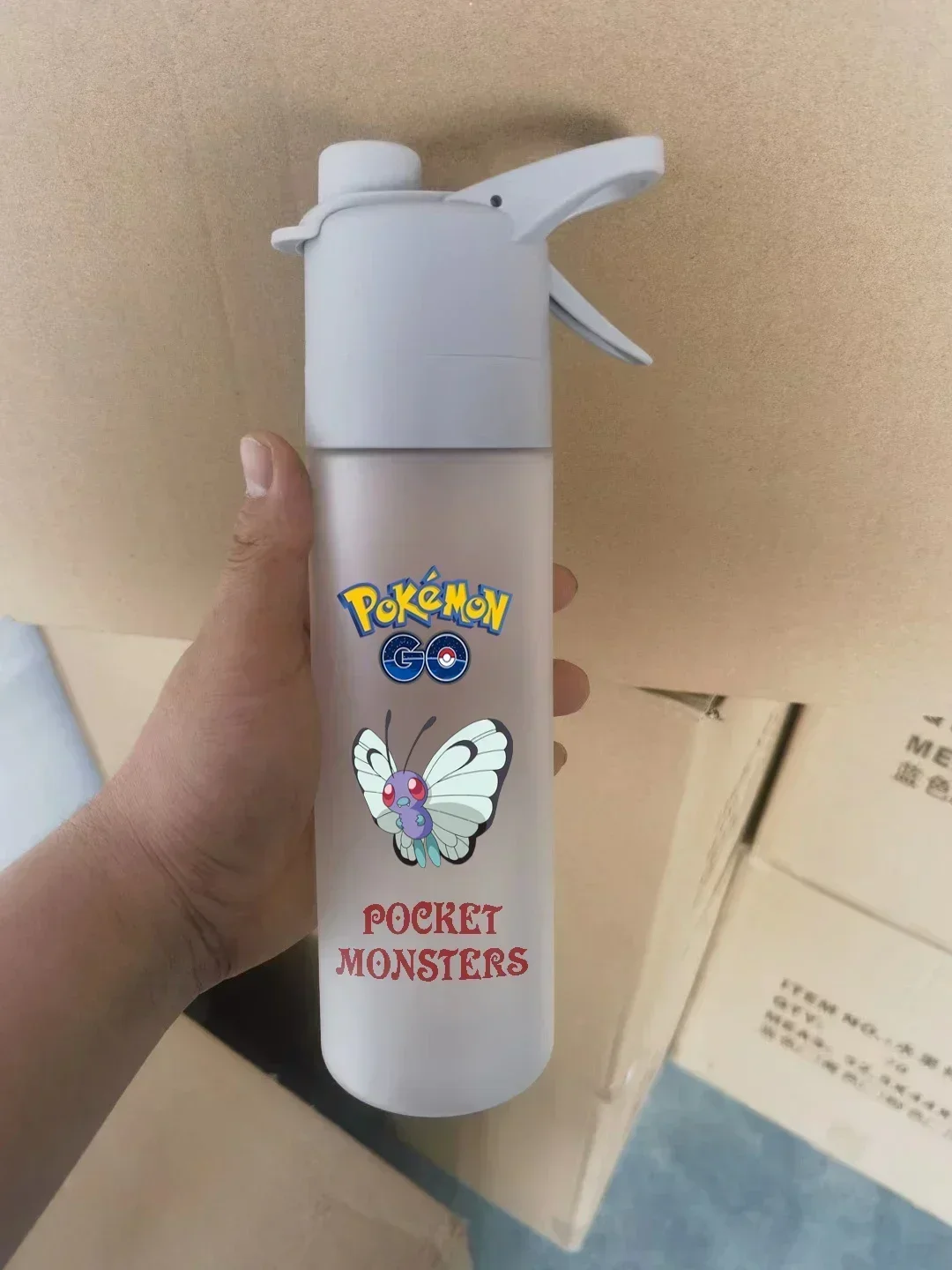 

Pokemon 650ml spray vacuum cup water bottle Children's drinking sports portable large capacity outdoor water cup