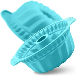 Food Grade Large Spiral Shape Silicone Cake Mold Bread Bakeware Pan Cyclone Cake Mould DIY Baking Tools