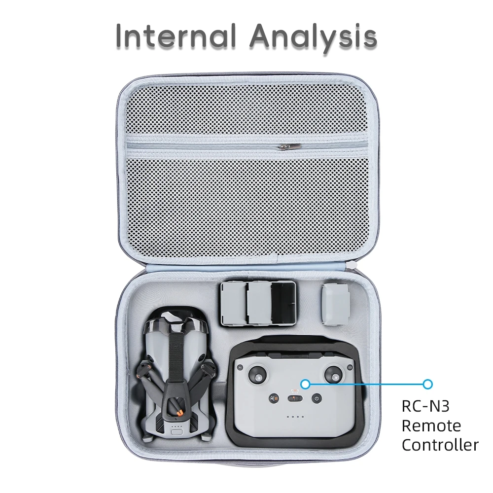 

Travel Carrying Case for DJI Mini 5 Pro Drone,Hard Large Capacity Shoulder Bag Protect Box RC-N3/RC 2 Controller and Accessory