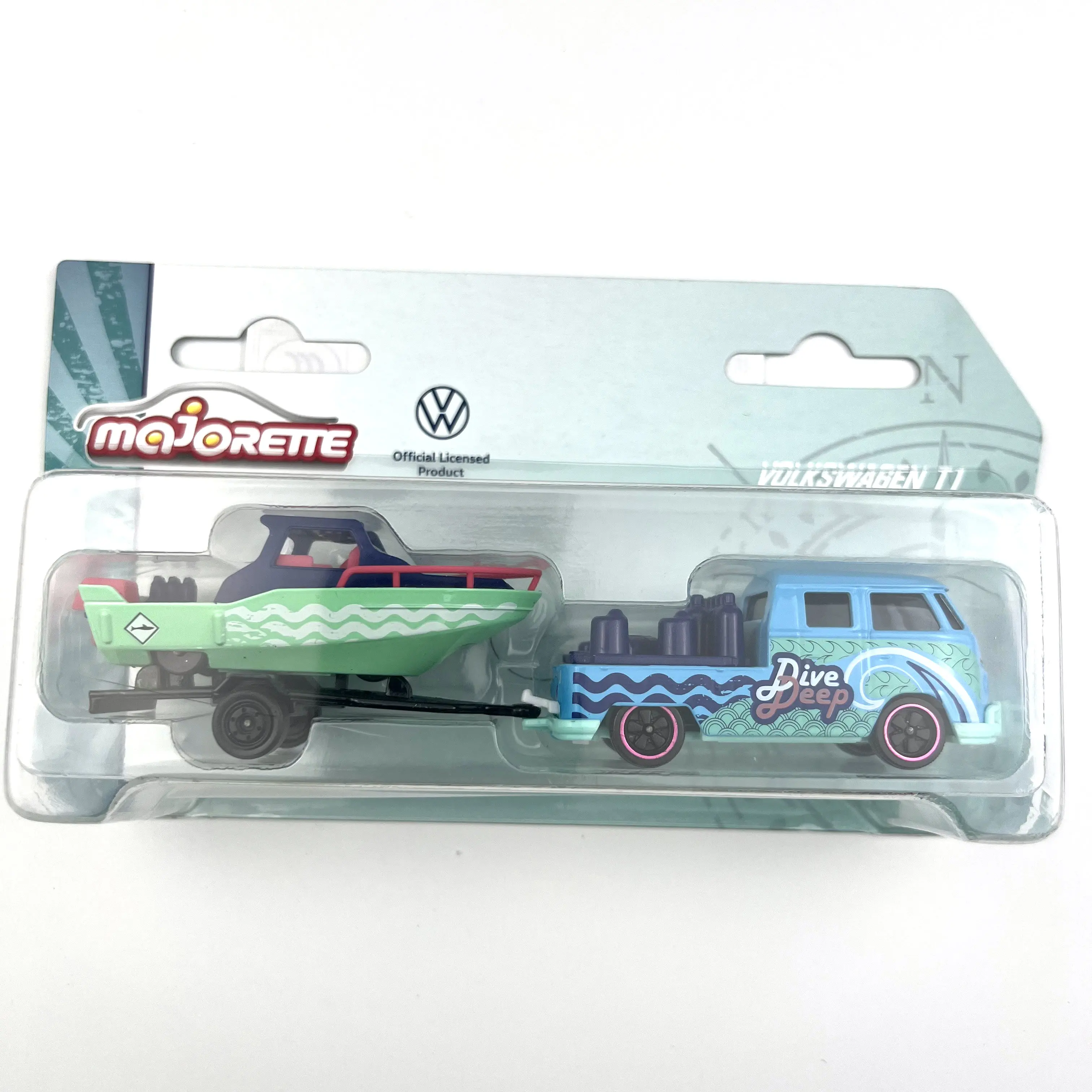 Majorette  Volkswagen  trailer Camper Beetle T3 Collection of die-cast alloy car decoration model toys