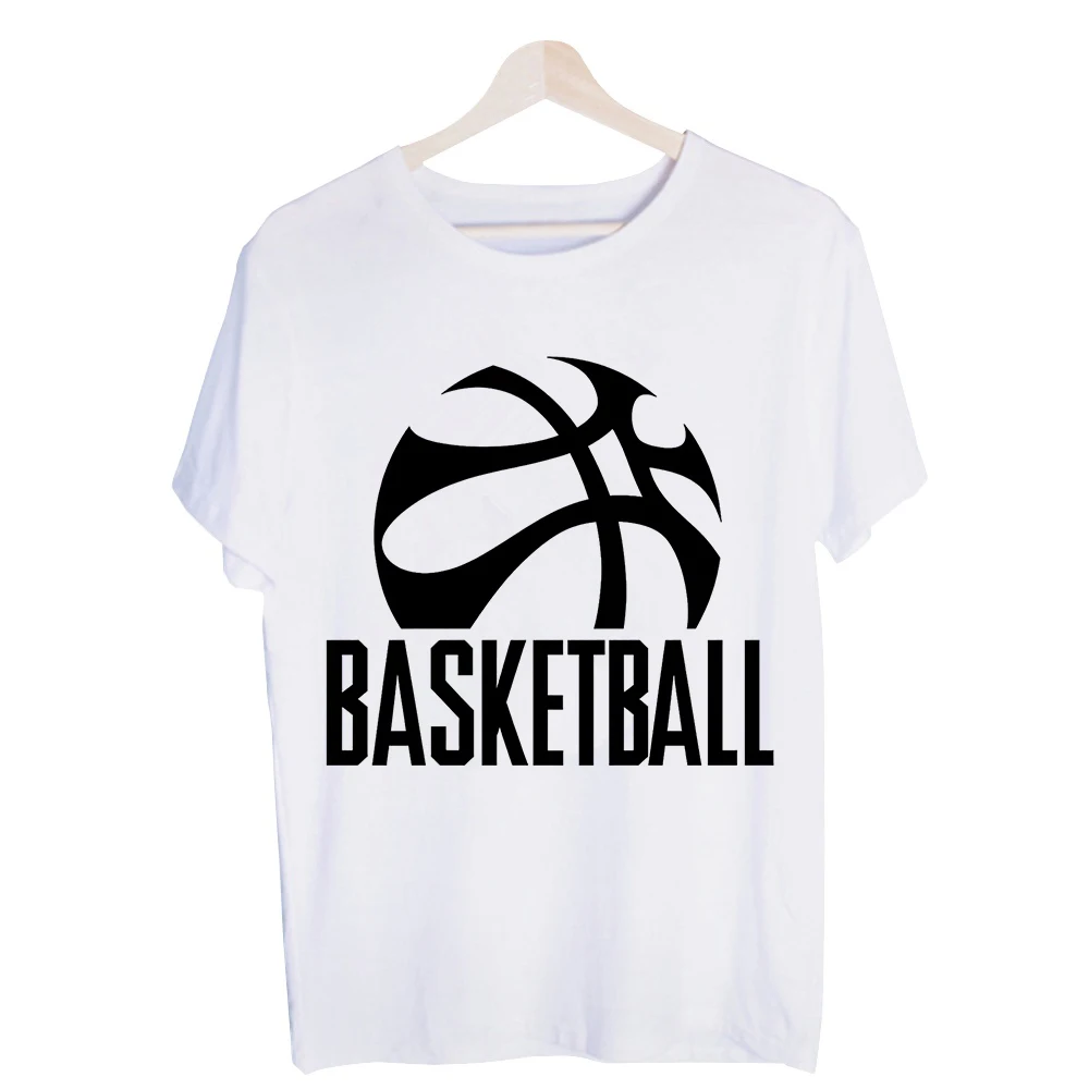 Men's Basketball Graphic Tee, Short Sleeve Crew Neck T-Shirt for Casual Streetwear and Sports Outfits