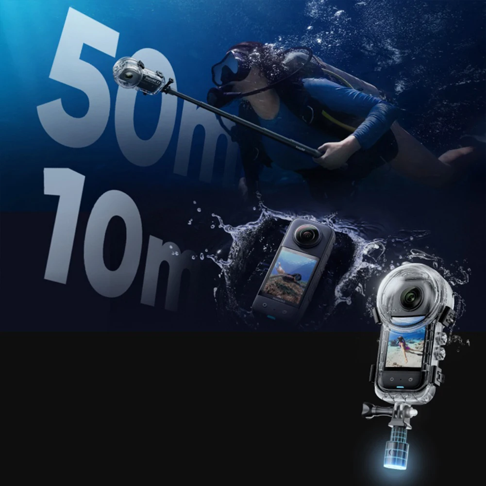 Waterproof Case Diving Case Underwater Diving Housing Shell for Insta360 X4 Accessories