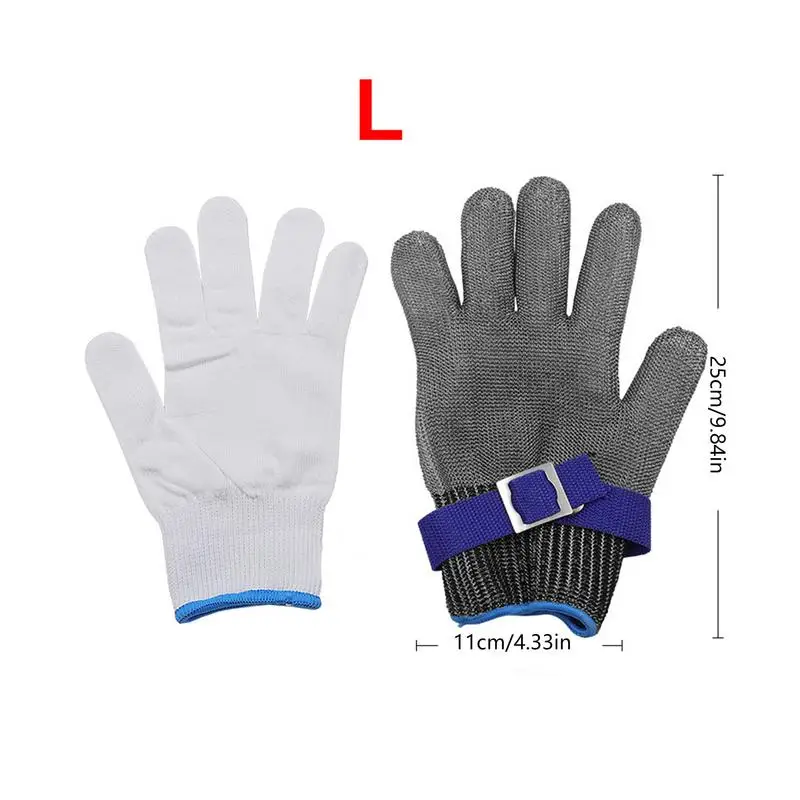 Cut Resistant Gloves Cut Resistant Kitchen Gloves With White Nylon Gloves Hygienic And Comfortable Safety Work Gloves For Food