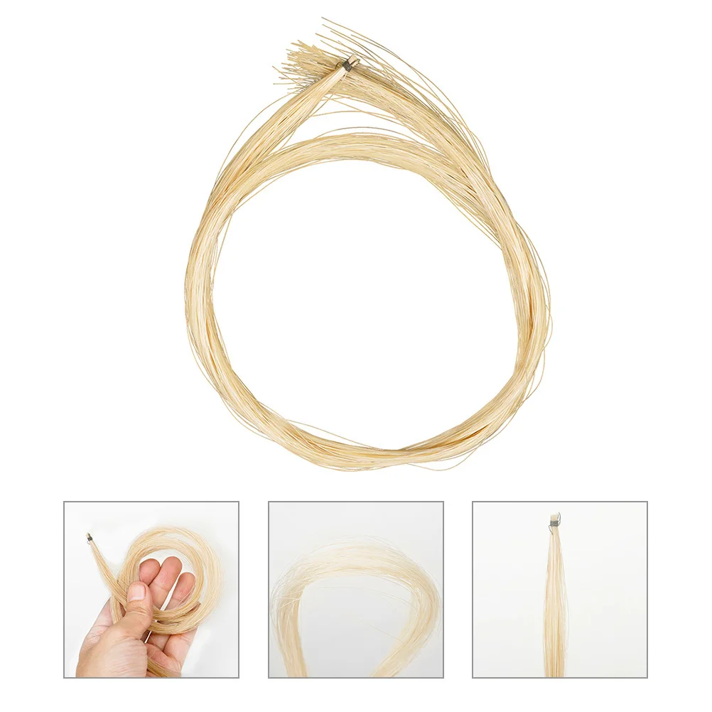 

Violin Bow Hair Replacement Horse Tail Professional Quality Enhanced Friction Replacement Bow Hair Violin Supplies