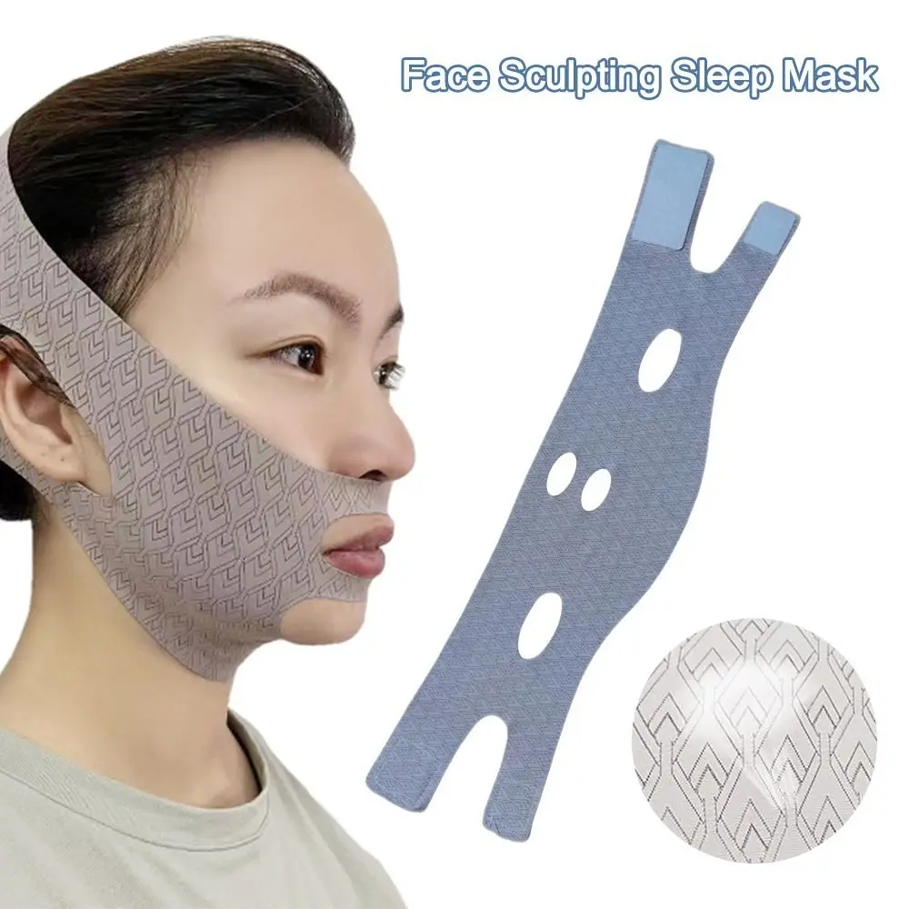 Adjustable Face Sculpting Sleep Mask Skin Care Slimming Strap V Line Shaping Mask Breathable Lifting Tightening Mask Woman