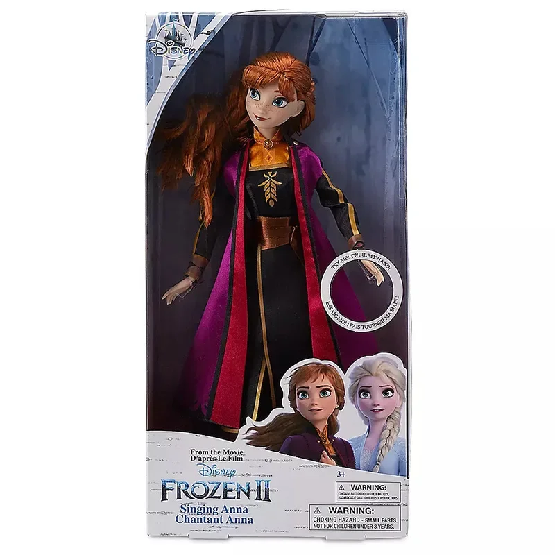 New Disney Frozen 2 Elsa Anna Figure Princess Doll Toys Snow Queen Children Toys Elsa Singing Soundmaking Doll Christmas Gift