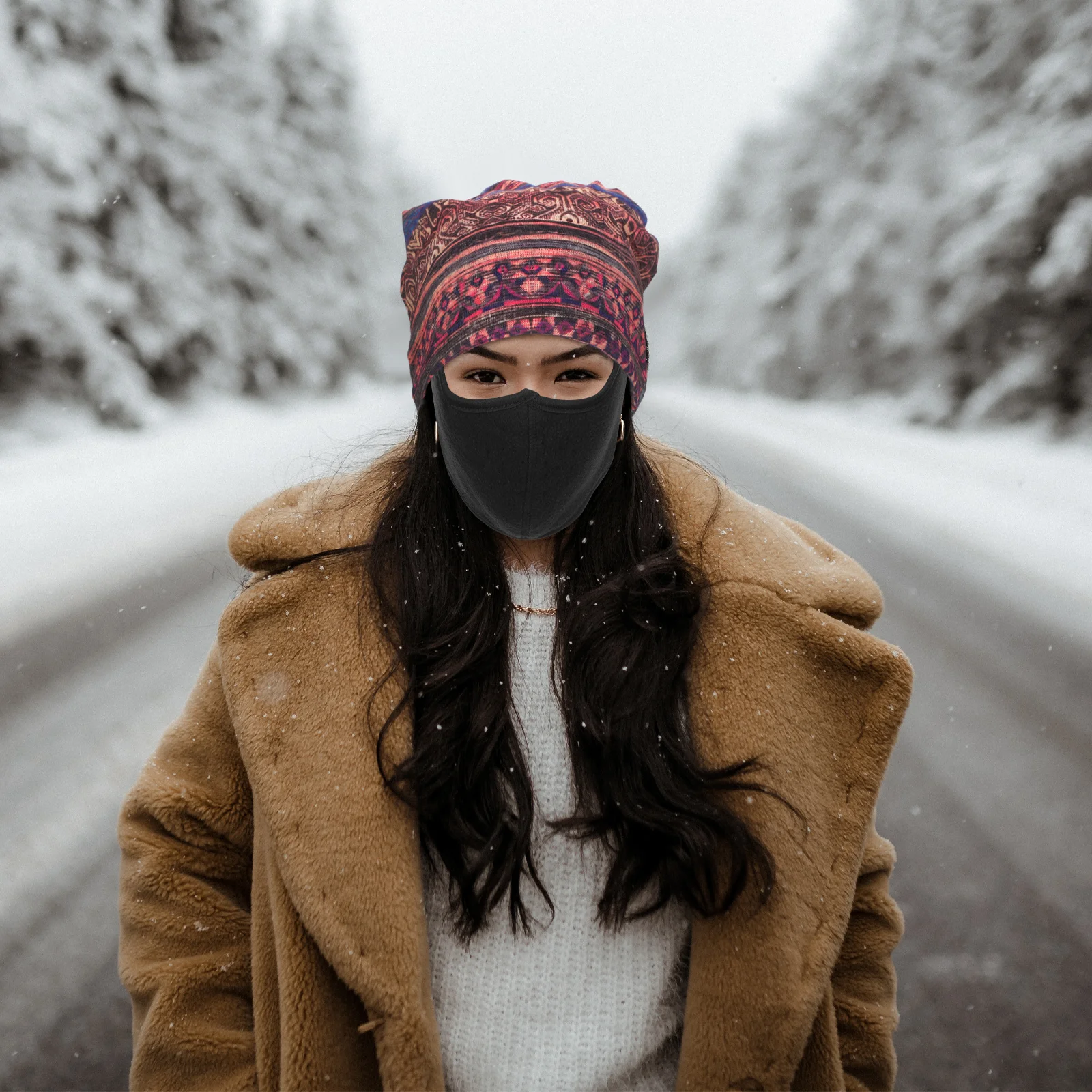 Motorhoofddeksel Fietsgezichtsmasker Anti-koude winddichte bescherming Outdoor Winterrijbescherming Gezichtsbescherming