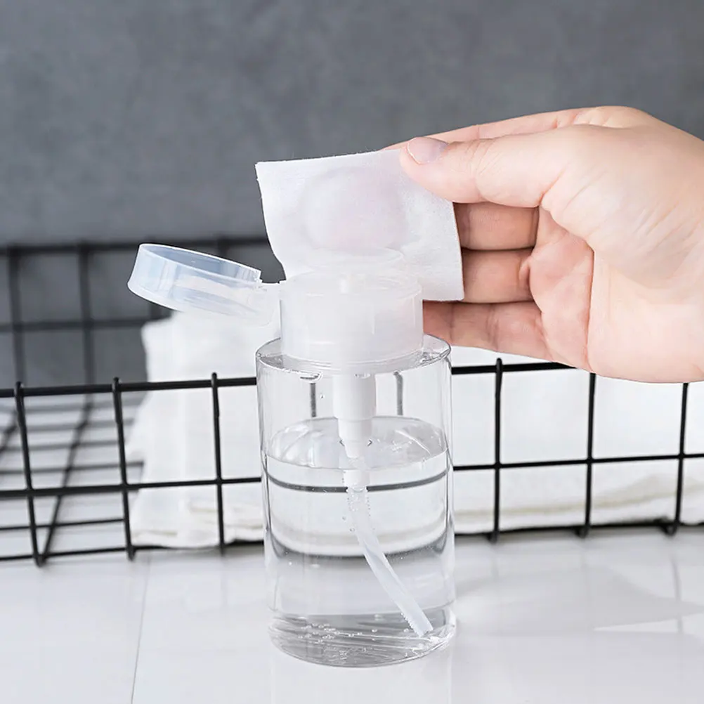 

2Pcs Skincare Bottle for Nail Polish Remover with Makeup Toner Dispenser 200ml Travel Size Empty Storage Container