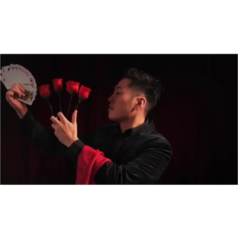 Y-Rose 2.0 Multiplying Rose Magic Trick – One to Four Flower Appearance Stage Wedding Romantic Illusion Prop Professional Magia