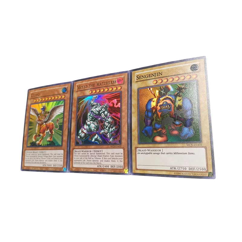 Diy Homemade Yu-Gi-Oh! Sengenjin Ulevo Meteo The Matchless Anime Character Collection Card Board Game Toy Card Christmas Gift