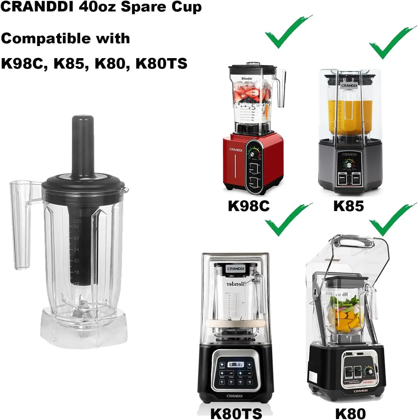 K85 Blender + Selecteer sapbeker van 40 oz