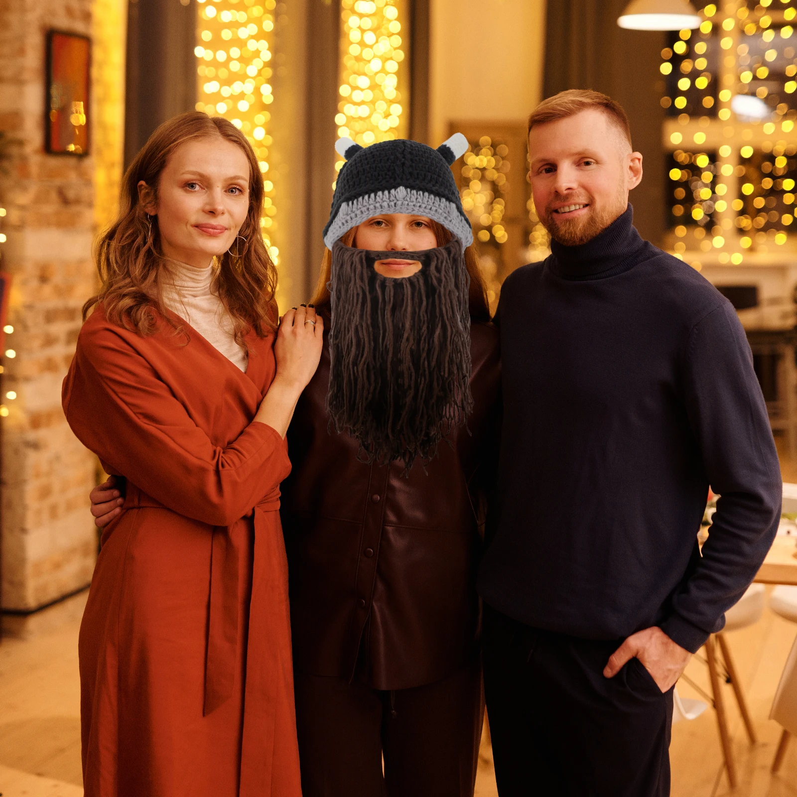 

Viking Hat Beard Headwear Hats Decor Decorative Costume Accessory Clothing Fun