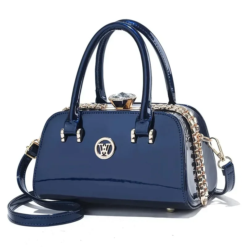 

Exquisite Bright Leather Luxury Women Bags Elegant Female Shoulder Crossbody Bags High Quality Female Messenger Tote Sac