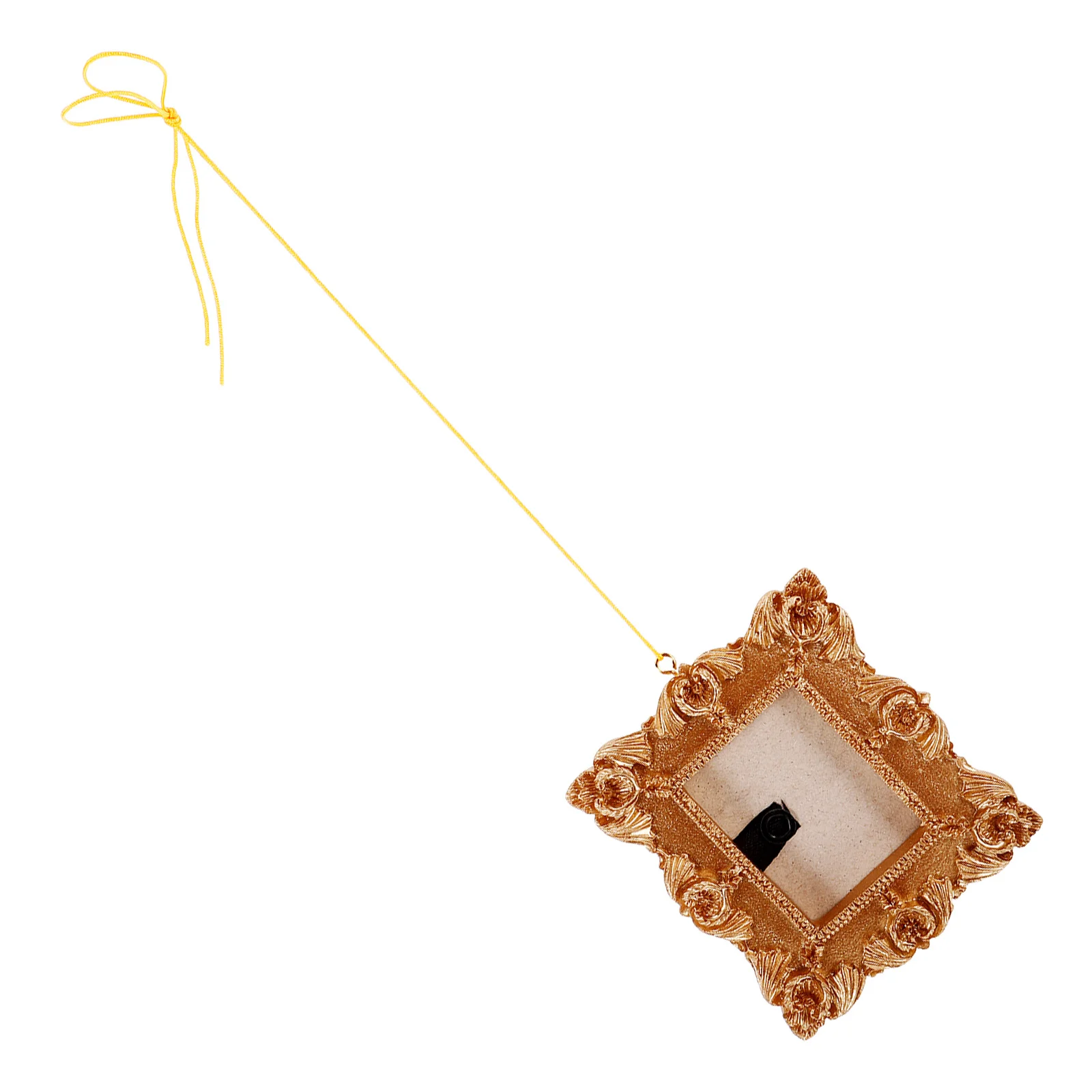 

Christmas Tree Decoration Pendant Gold Picture Frame Ornament Halloween Photo Ornaments house Baroque