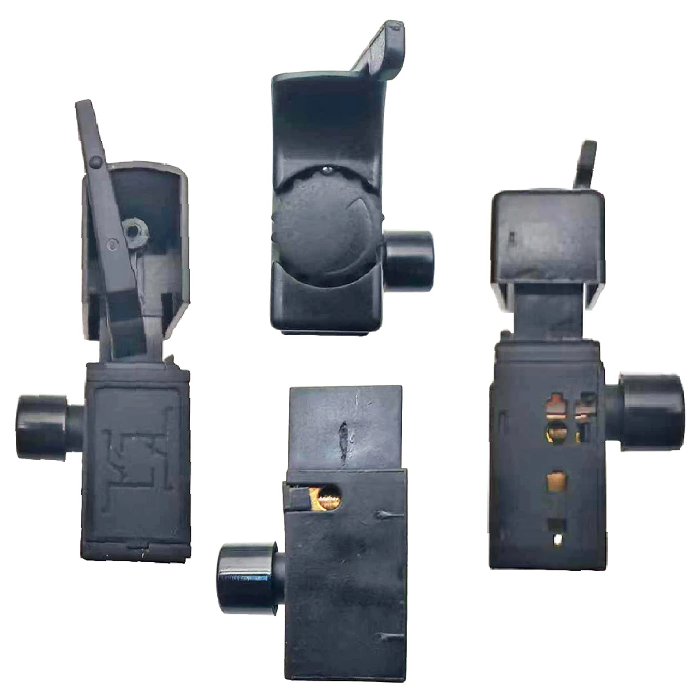 FA2-4/1BEK Black 6A 250V Electric Drill Speed Control Trigger Button Switch Trigger Switch With Small Light For Power Tools
