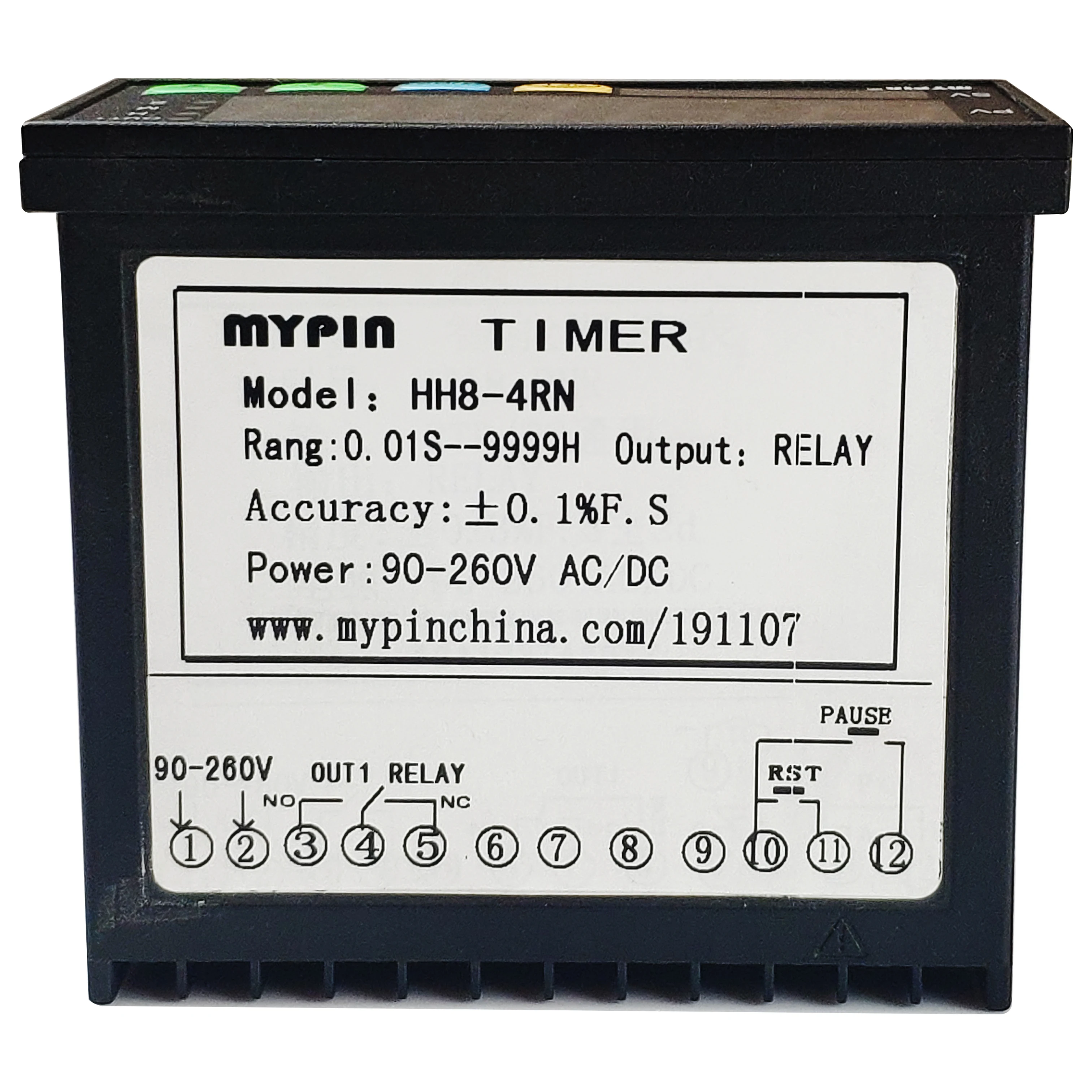 MYPIN HH8-4RN Miniature High Power Epoxy Intelligent Segments Digital Timer Relay
