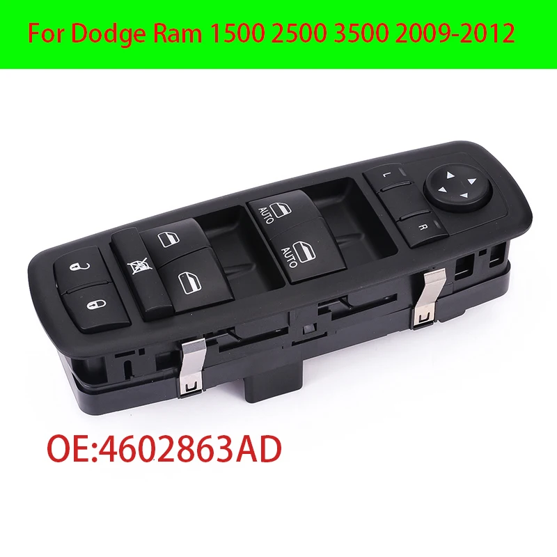 4602863AD Power Window Control Switch For Dodge Ram 1500 2500 3500 2009-2012 68110866AA 4602863AC 4602863AB Car Accsesories