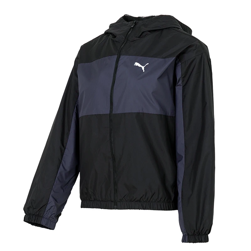 

Puma женская тканая куртка с капюшоном, ветровка на сетчатой подкладке, повседневная спортивная одежда, куртка на сетчатой подкладке контрастного цвета 684108-01