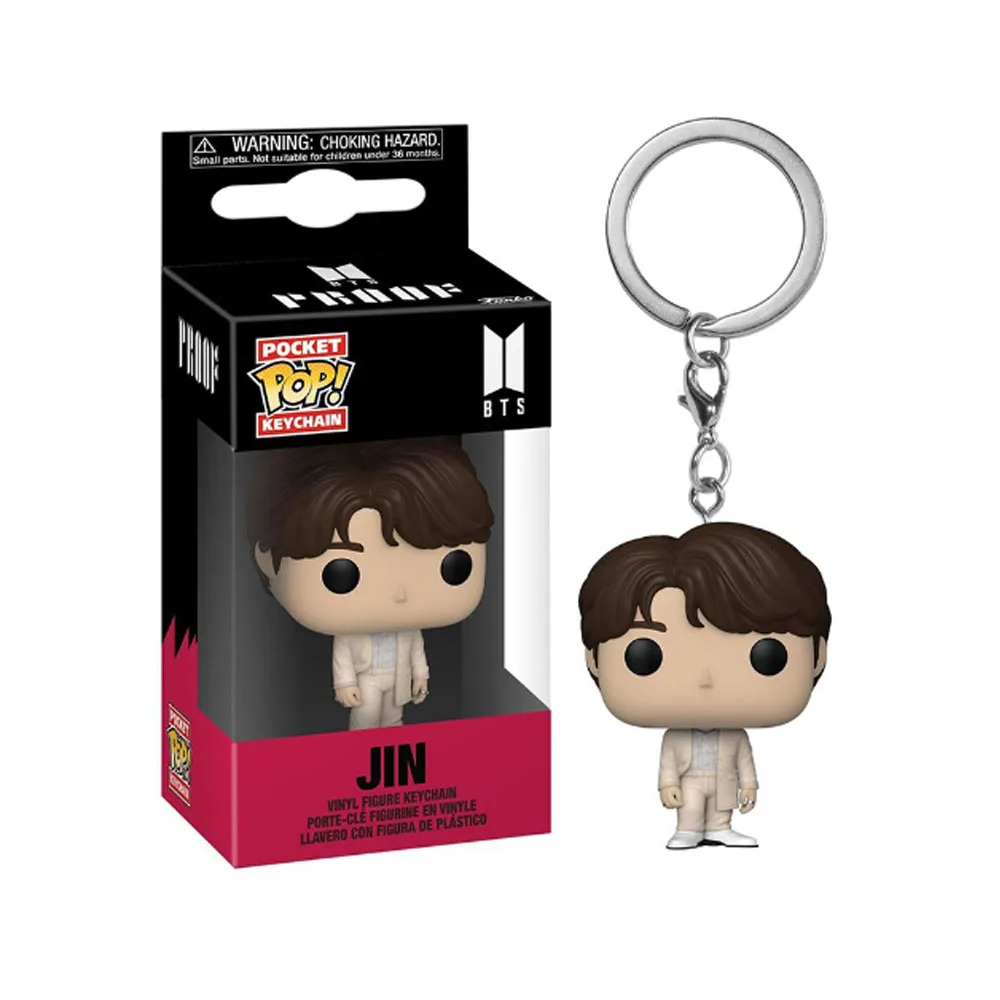 Funko Pop Keyring Jung Kook Jimin Jin J-Hope Suga RM V Rocks Singer Pop Pocket Keychains Vinyl Action Figure Toys Dolls Gifts