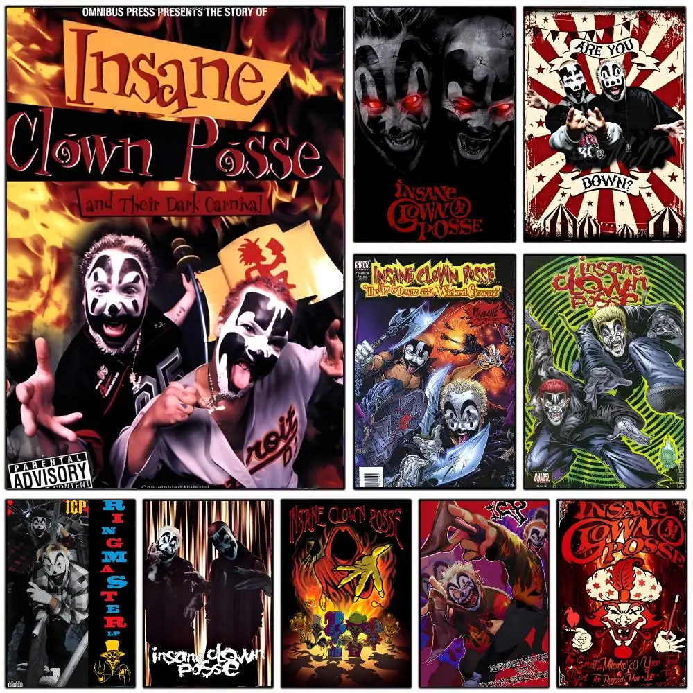 Horrorcore Band I-insane Clown Posse Poster Modern Home Decoration Interior Design & Contemporary Wall Art Collection