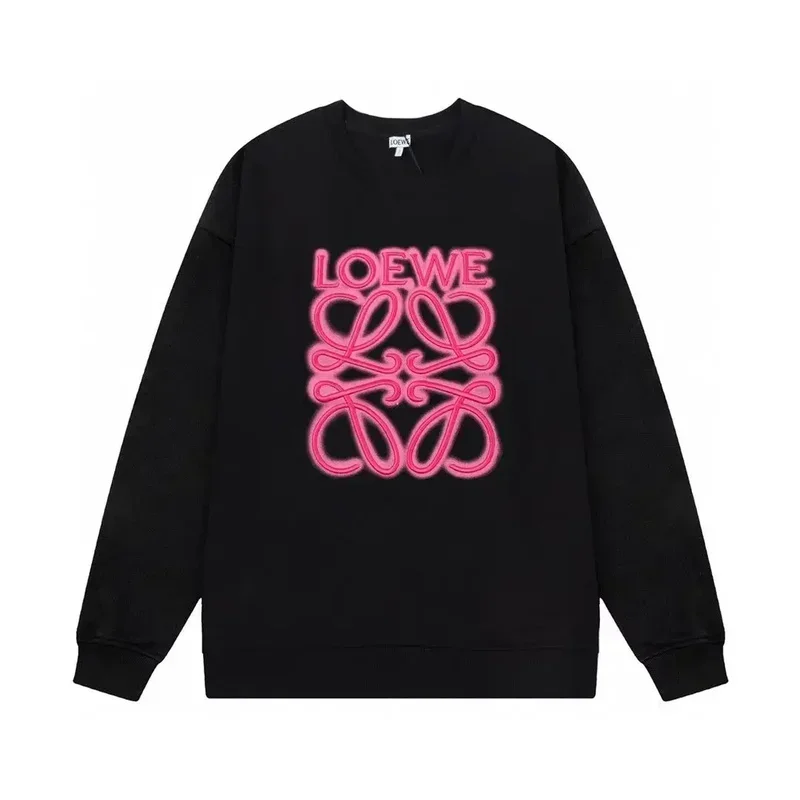 

Высокая версия, модный брендовый свитер с круглым вырезом и струйным принтом на груди, осенне-зимний свободный повседневный универсальный топ для мужчин