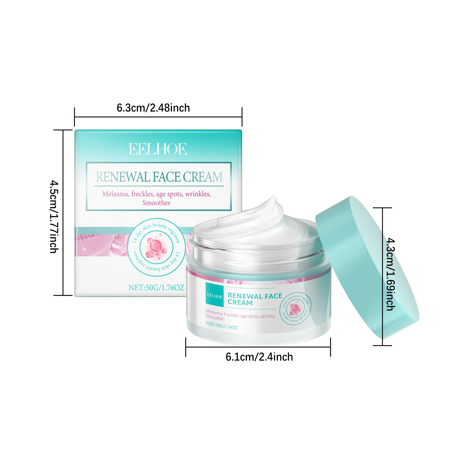 Collagen Firming Facial Cream Renewal Deep Nourish Reduce Dark Spots Freckles Brightening Smooth Skin Lifting Firming Cream view 6