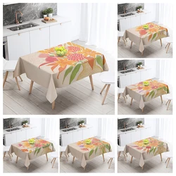 Home tablecloths dining decoration and rectangular table accessories waterproof cloth Anti-stain nordic boho morandi abstract