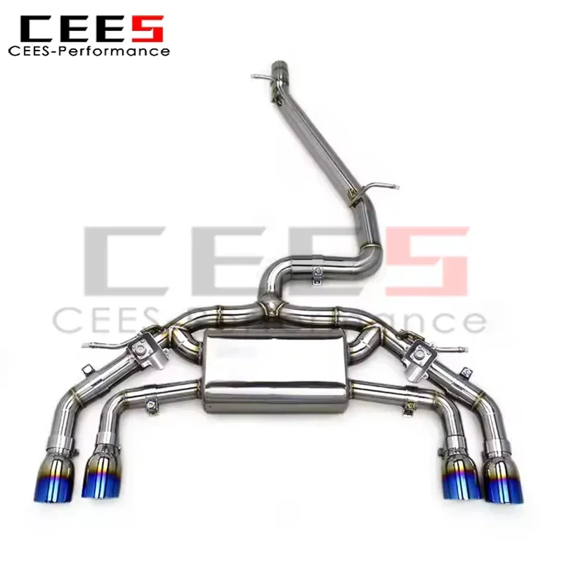 cees Tuning Catback Exhaust for VW GOLF 7/MK7/R/7R 2.0T 2014-2020 Stainless Steel Escape Exhaust Pipe Muffler Exhaust System