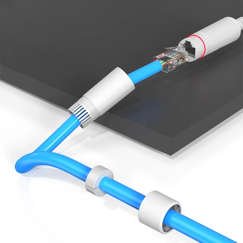 Adaptador PoE Splitter 48V a 12V Power Over Ethernet Splitter para câmera segurança