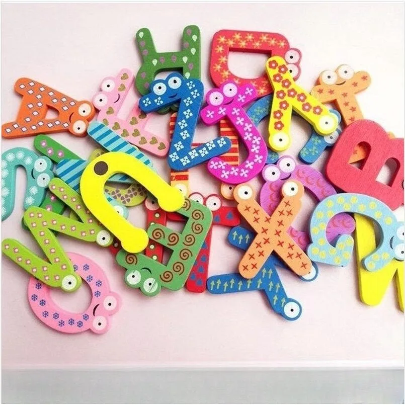 10pcs Fridge Magnetic Letters Numbers Alphabet ABC Children's Early Education Puzzle Blackboard Sticker Teaching Auxiliary Tool