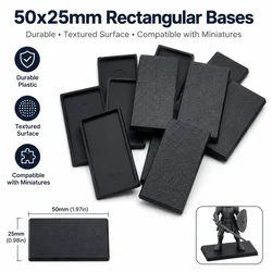 Rectangular 50x25mm Base for Wargames and BoardGame Bases