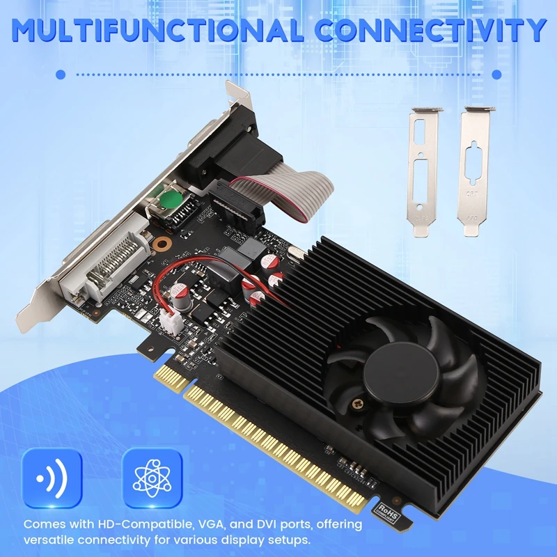 GT730 4GB DDR3 128Bit Graphics Card With -Compatible VGA DVI Port Office Graphics Card For Office/Home