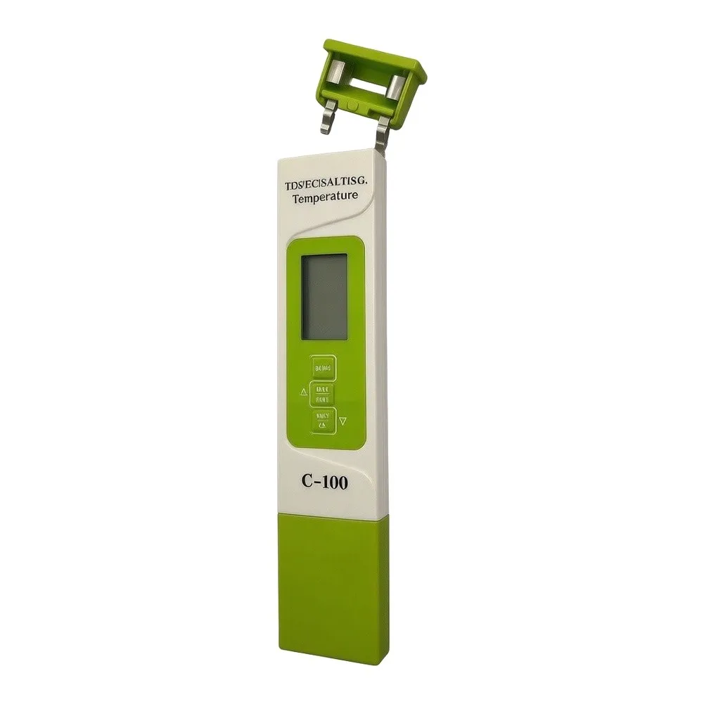 5-in-1 Salinity Temperature Tester Pen With Backlight For Aquariums Pools Hydroponics Seawater Specific Gravity Meter