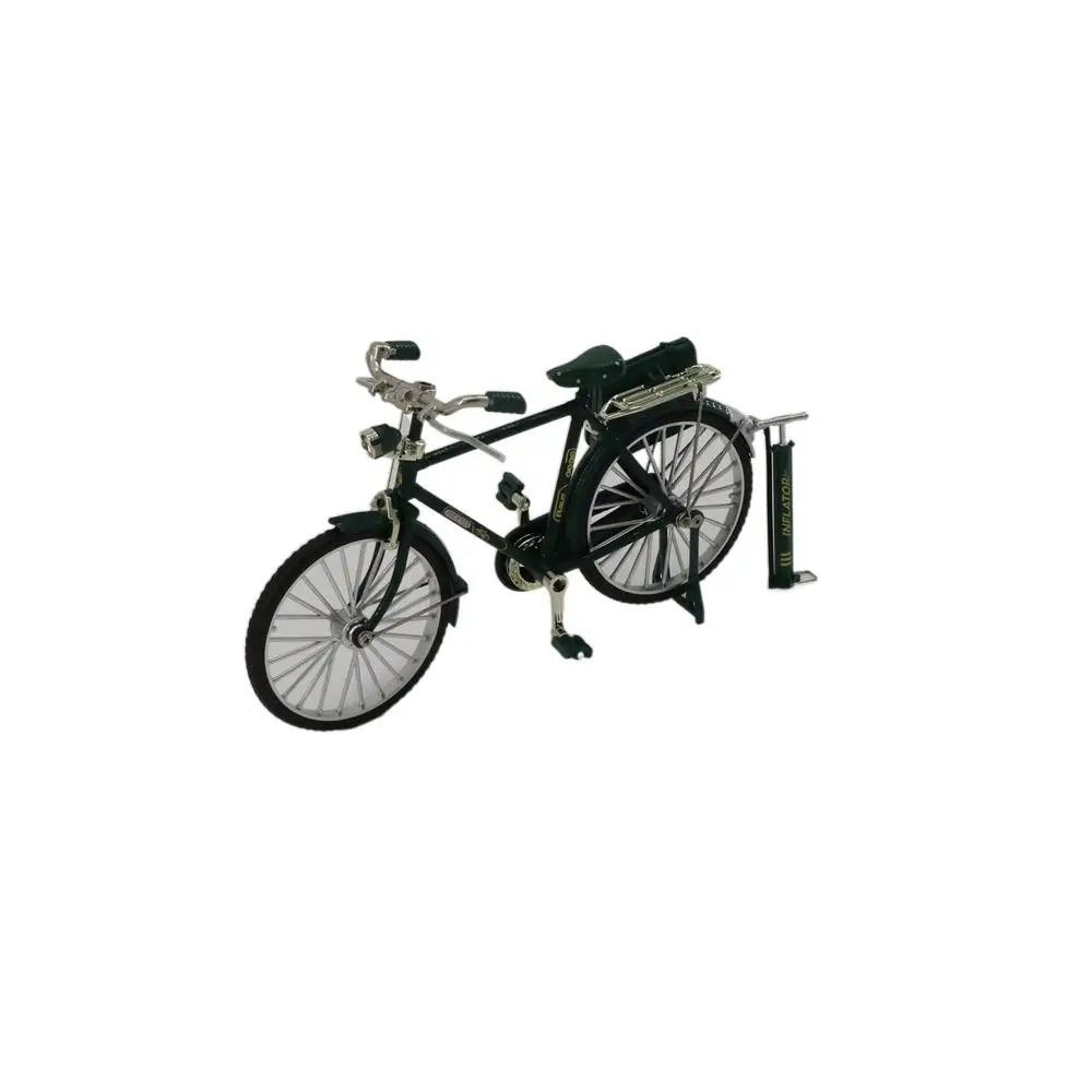 Figurine en alliage moulé sous pression, modèle Miniature de Simulation de vélo rétro, modèle de vélo Vintage, jouets de vélo rétro