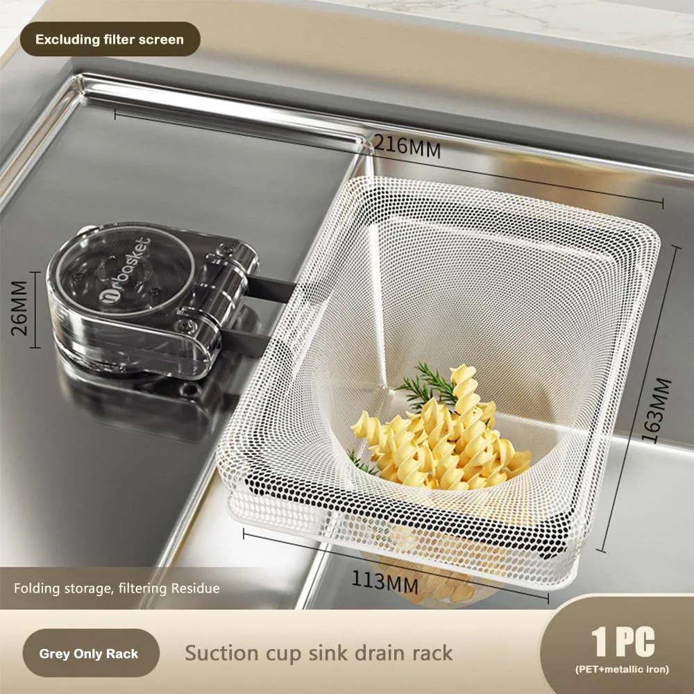 

Removable Kitchen Rag Storage Rack Kitchen Strainer Sink Strainer Spone Drain Basket Basket Strainer Sink Filter Rack Kitchen