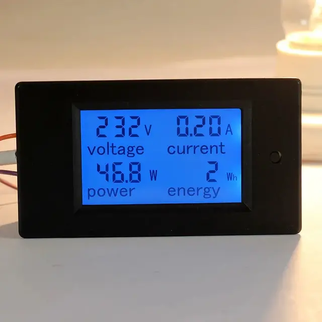20A AC 80-260V 0-100A DC Cyfrowy wyświetlacz LED Woltomierz Amperomierz Watomierz Miernik energii 12V 24V 110V 220V Tester napięcia
