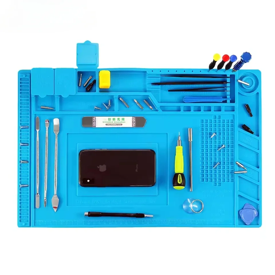 ESD Heat Insulation Soldering Mat Job Tools Computer Watch Repair Tool Kit Working Repair Pad Maintenance Watch  Platform