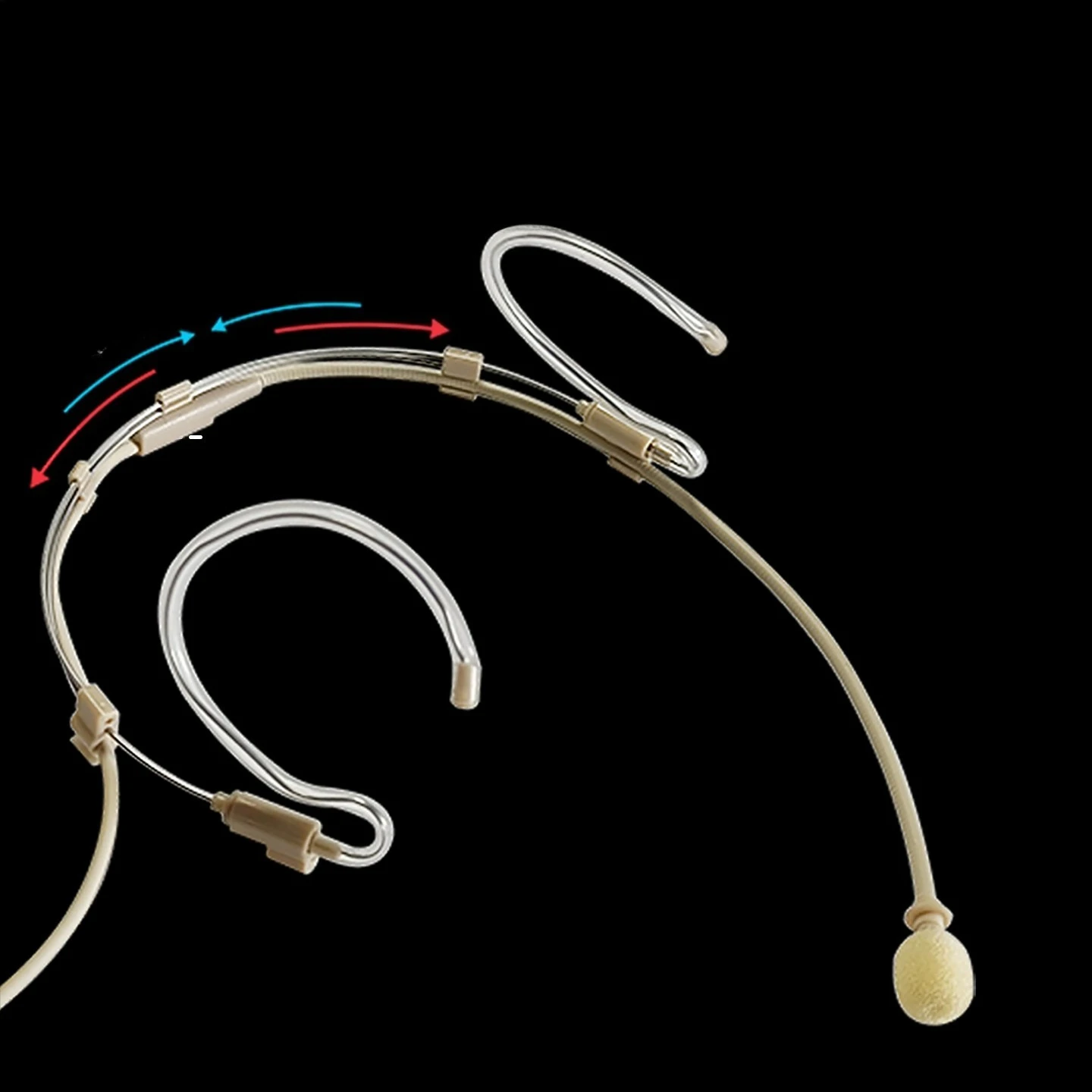 Performance Interpretation Skin Tone Headphone Invisible Drama Speech Foldable Portable Microphone Fanny Pack Microphone