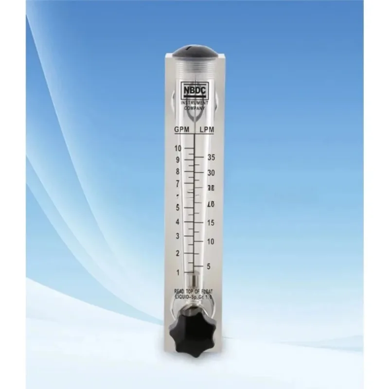 LZT-2510M-V panel type flow meter with 10GPM flow meter with valve flow meter