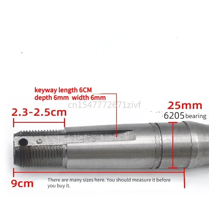 1PC Steel electric tricycle drive shaft 18-tooth 9 shaft head 6205 bearing rear axle half shaft electric tricycle accessories