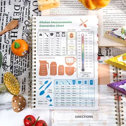 Mr. Paper, 104 Pages/book, Healthy Diet Series Recipe Coil Book, Life Record Message Notebook for Friends Yourself Gifts