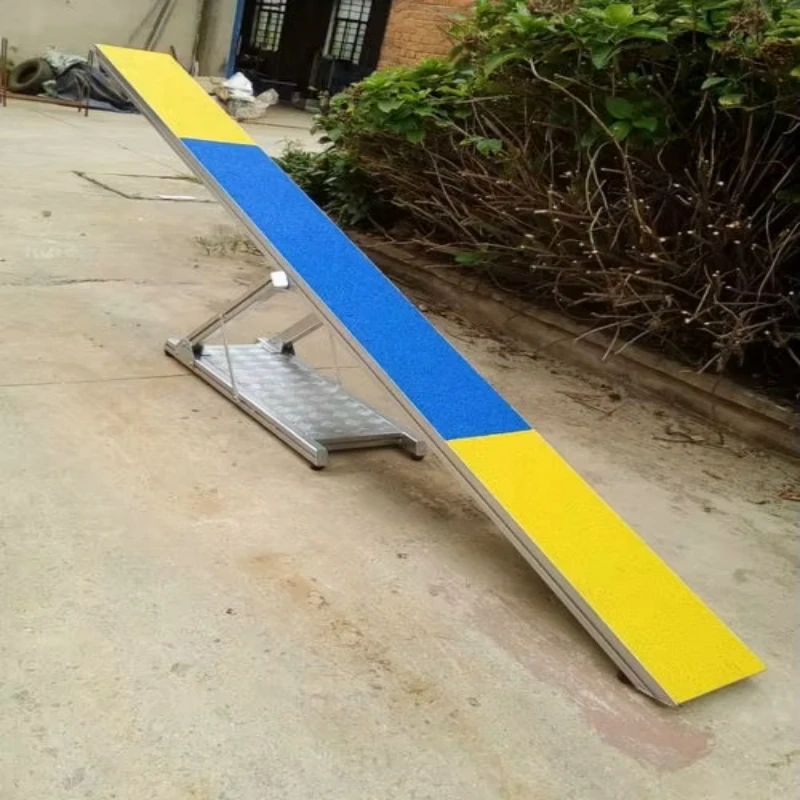 

12Ft aluminum climbing obstacle set dog agility ramp seesaw training supplies wholesale pet training supplies