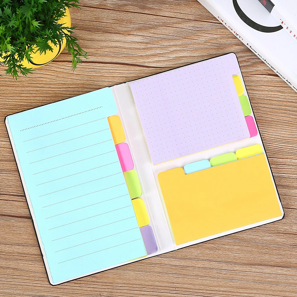 Colorful Tearable Paper Notes Reusable Adhesive Stickers for Home Office School College Memo Stickers